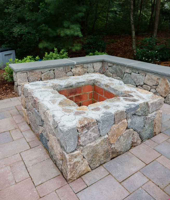 Custom Fire Pit and Seating Area